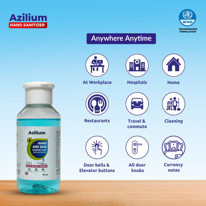 Azilium Hand and Skin Disinfectant Flip-top Sanitizer