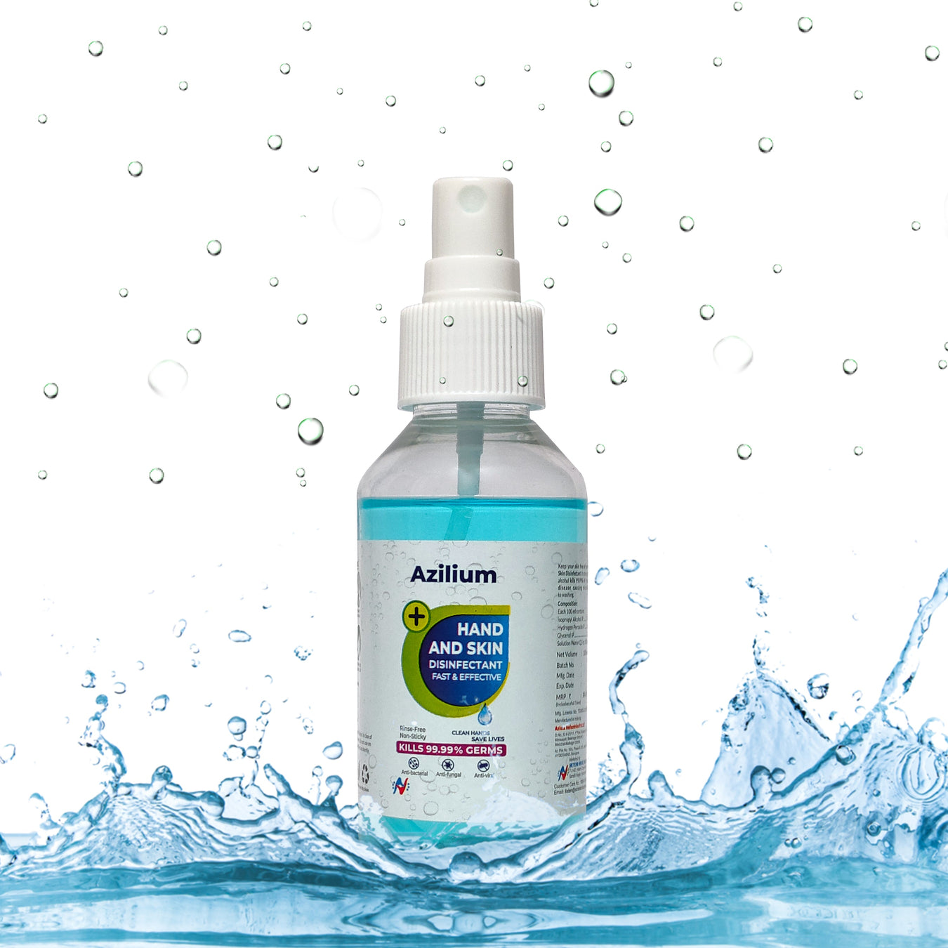 Azilium Anti-bacterial Hand and Skin Disinfectant Sanitizer