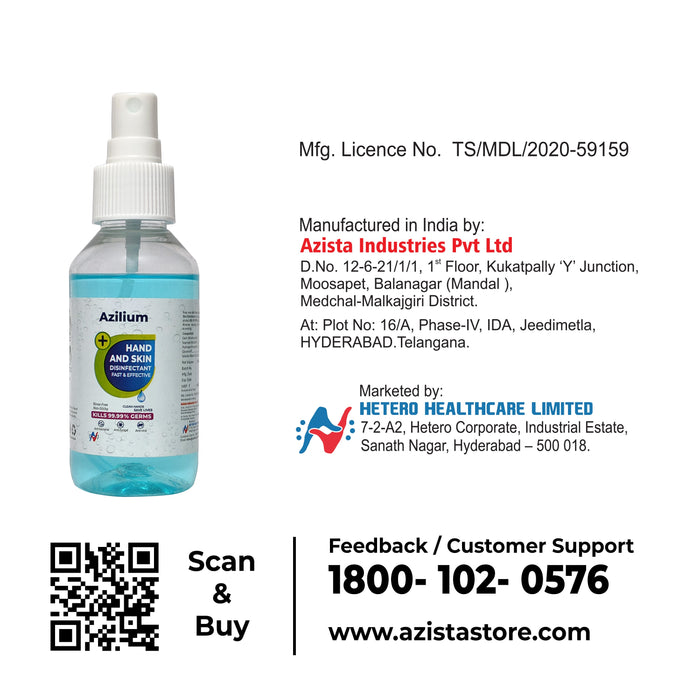 Azilium Liquid Spray Hand Sanitizer