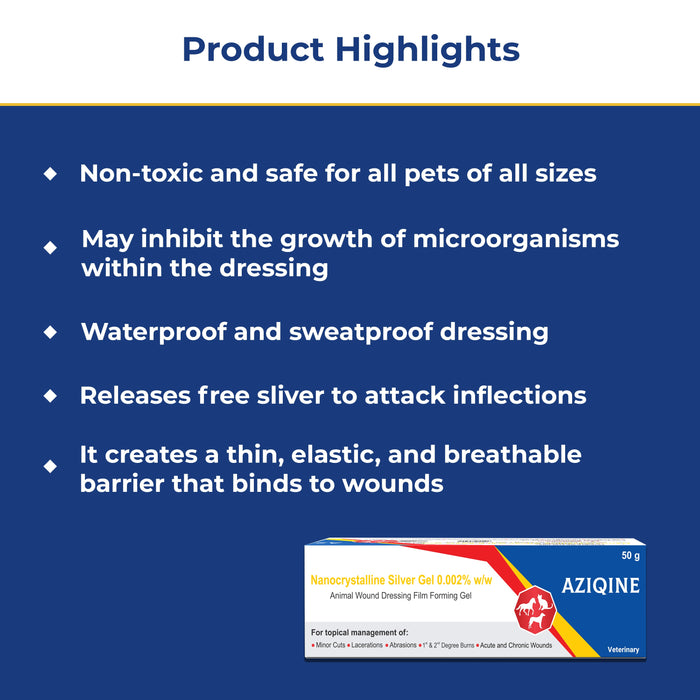 Aziqine Animal Wound and Dressing Film Forming Gel