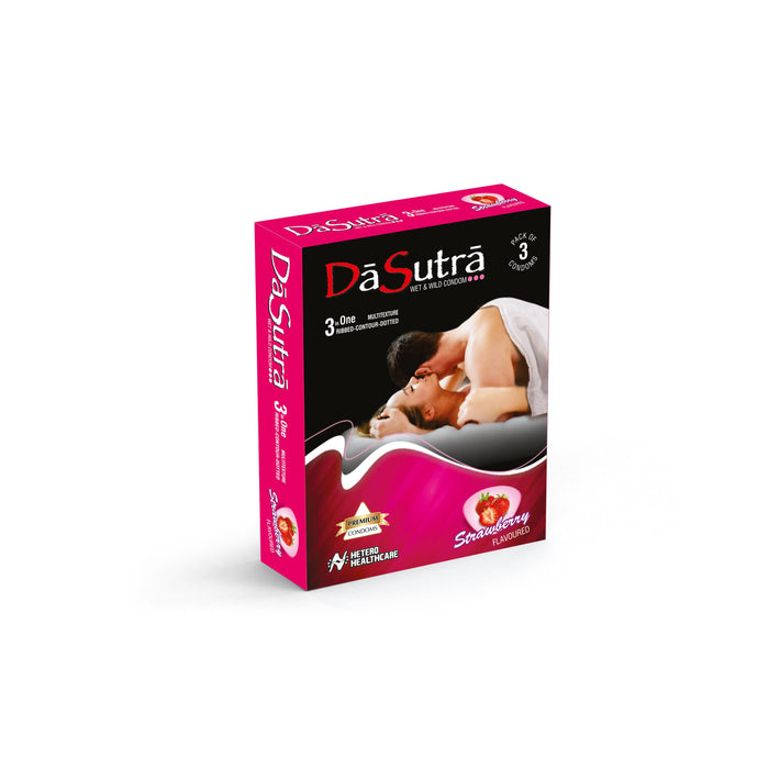 Dasutra Wet and Wild Condoms in 3 Flavors