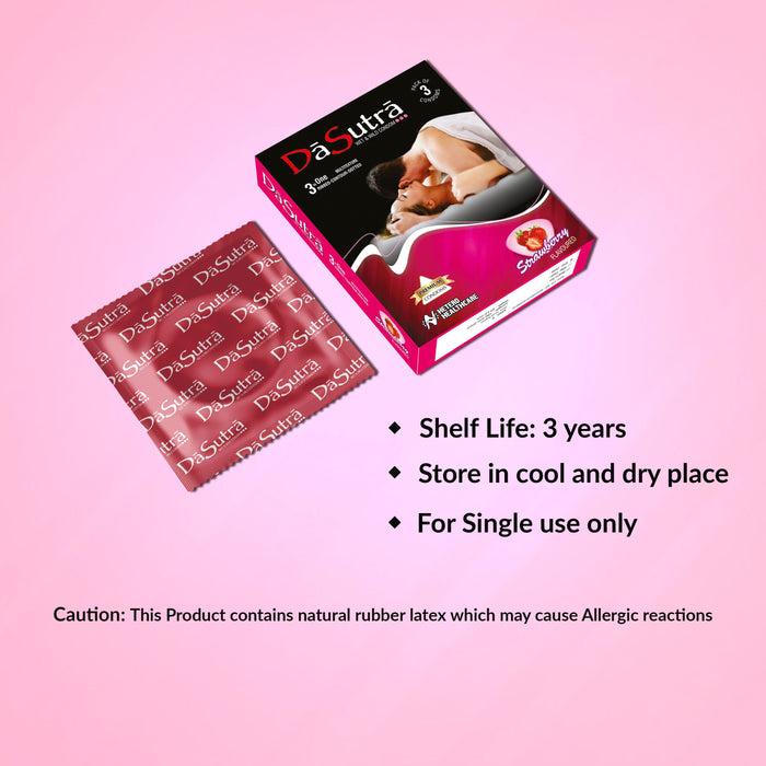 Dasutra Wet and Wild Condoms in 3 Flavors