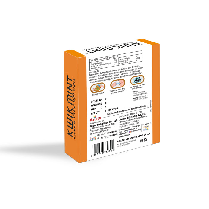Kwik Mint Mouth Freshener Strips
