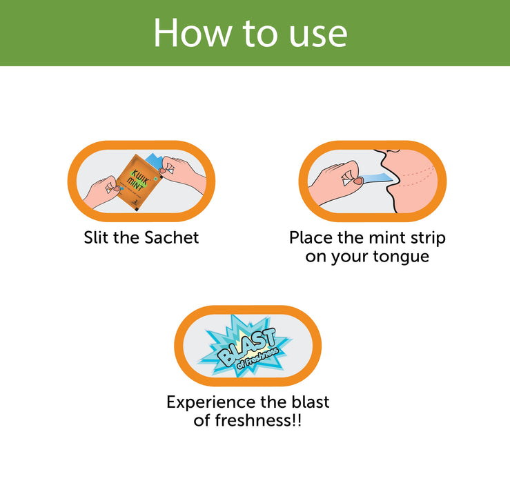 Kwik Mint Mouth Freshener Strips