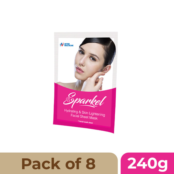 Sparkel - Hydrating  Skin Lightening Face Sheet Mask test